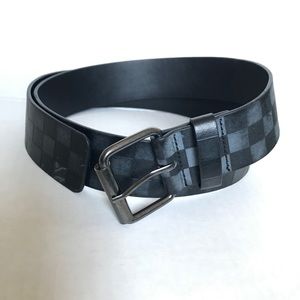 Unisex Black chekered Belt